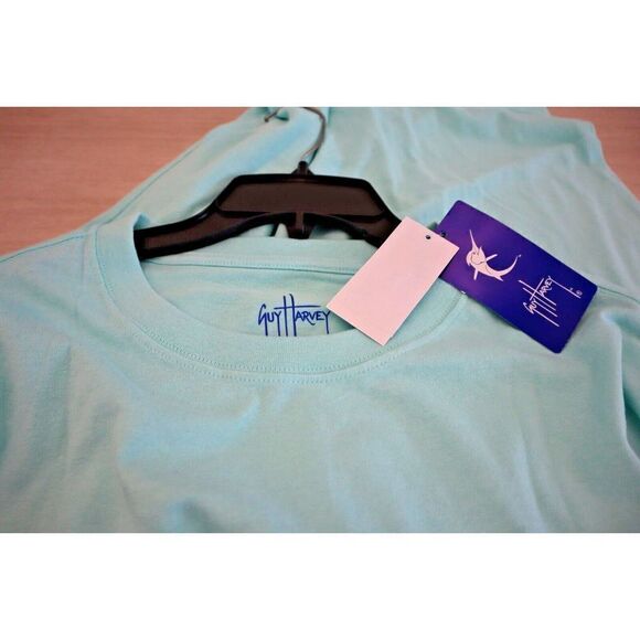 Guy Harvey GHV56001 Men's Sz XL Beach Glass Green Triple Play S/S Cotton T-Shirt - Picture 3 of 6